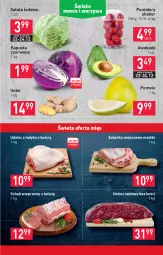 Gazetka promocyjna Stokrotka - Market - Gazetka - ważna od 28.12 do 28.12.2021 - strona 3 - produkty: Udziec z indyka, Sałata lodowa, Sałat, Pomelo, Schab wieprzowy, Udziec wołowy, Pomidory, Imbir