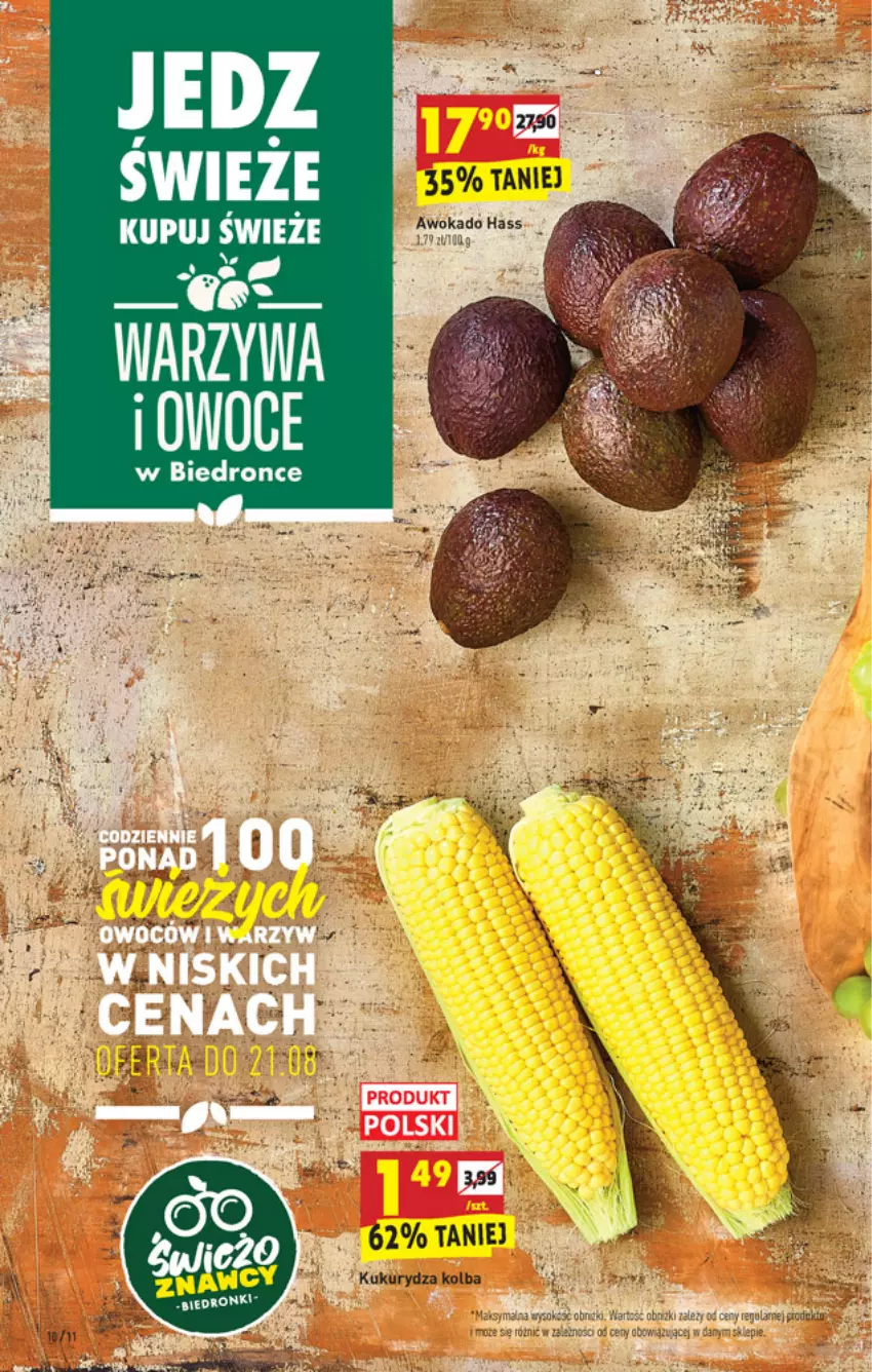 Gazetka promocyjna Biedronka - W tym tygodniu - ważna 19.08 do 25.08.2021 - strona 10 - produkty: HP, Kukurydza, Warzywa