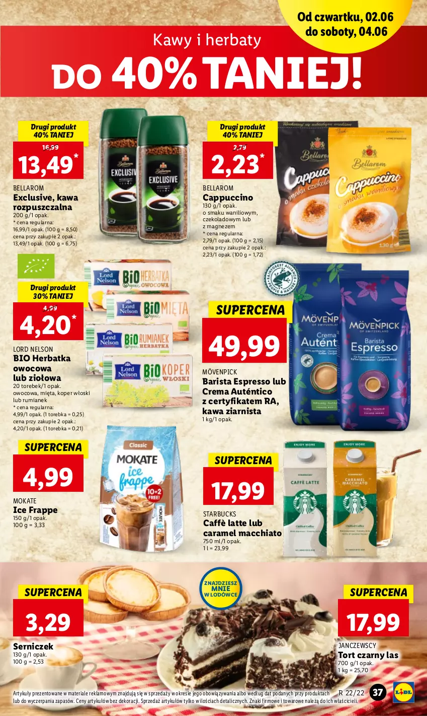 Gazetka promocyjna Lidl - GAZETKA - ważna 02.06 do 04.06.2022 - strona 37 - produkty: Bell, Bella, Cappuccino, Chia, Kawa, Kawa rozpuszczalna, Kawa ziarnista, Koper włoski, Magnez, Mięta, Rum, Ser, Torebka