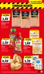Gazetka promocyjna Lidl - GAZETKA - Gazetka - ważna od 04.06 do 04.06.2022 - strona 3 - produkty: Ketchup, Ser, Ryż, Parówki, Parówki z szynki, Płatki owsiane, PIKOK, Waga, Bułka, Nestlé