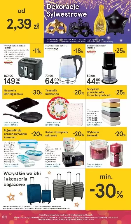 Gazetka promocyjna Tesco - Promocyjna - ważna 17.12 do 24.12.2020 - strona 22