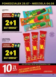 Gazetka promocyjna Delikatesy Centrum - Gazetka - ważna od 04.08 do 04.08.2024 - strona 25 - produkty: Kaktus, Lody, Oranżada, Hellena, Grześki