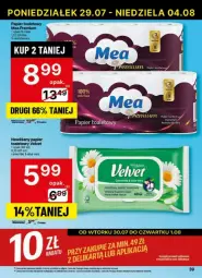 Gazetka promocyjna Delikatesy Centrum - Gazetka - ważna od 04.08 do 04.08.2024 - strona 33 - produkty: Top, Papier, Papier toaletowy, Velvet, Aloe vera, Nawilżany papier