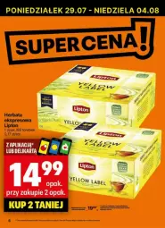 Gazetka promocyjna Delikatesy Centrum - Gazetka - ważna od 04.08 do 04.08.2024 - strona 39 - produkty: Brit, Lipton, Herbata