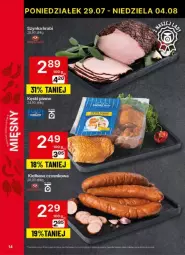 Gazetka promocyjna Delikatesy Centrum - Gazetka - ważna od 04.08 do 04.08.2024 - strona 6 - produkty: Szynka, Kiełbasa