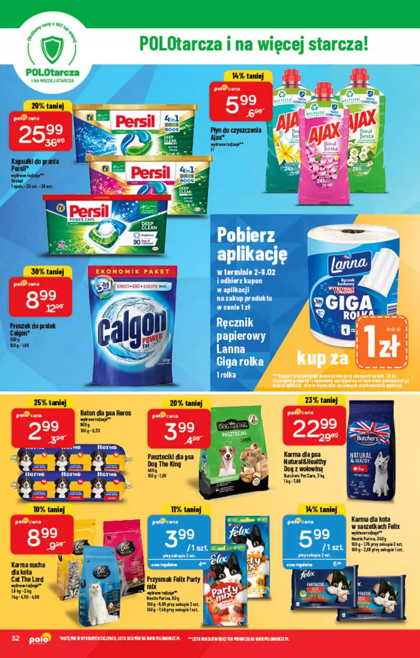 Gazetka promocyjna PoloMarket - Gazetka pomocyjna - ważna 02.02 do 08.02.2022 - strona 32 - produkty: Felix, Pur, Purina, Sezam