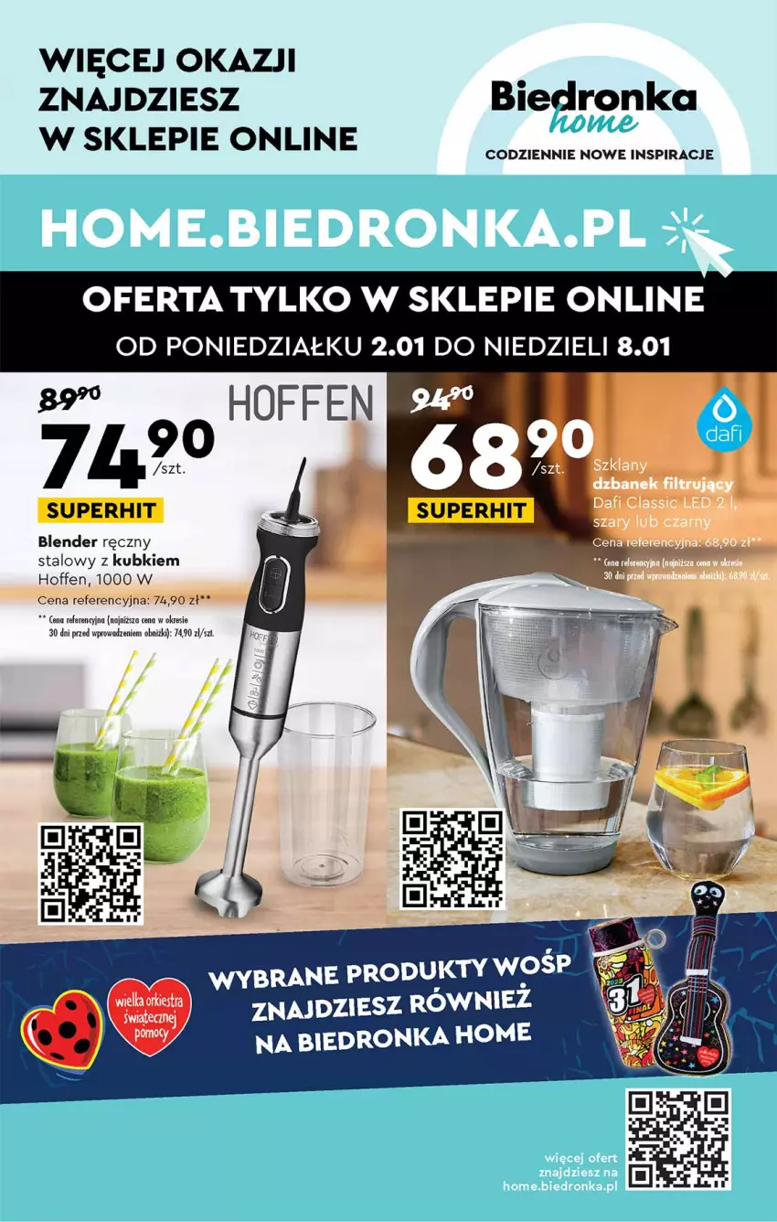 Gazetka promocyjna Biedronka - Okazje tygodnia - ważna 02.01 do 18.01.2023 - strona 31 - produkty: Blender, Blender ręczny