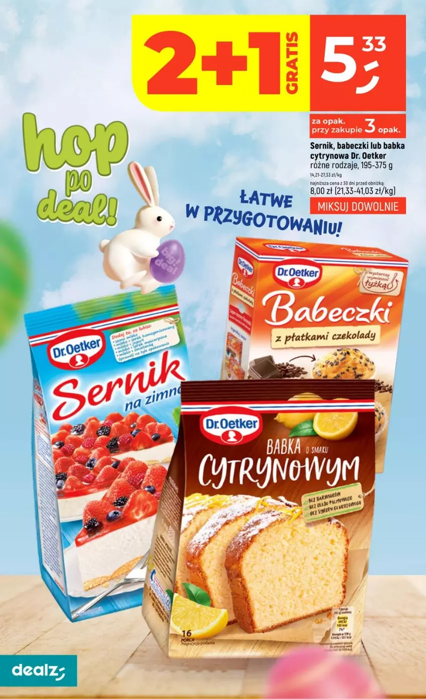 Gazetka promocyjna Dealz - NOWA GAZETKA - ważna 19.03 do 25.03.2026 - strona 14 - produkty: Babeczki, Babka, Dr. Oetker, Ser