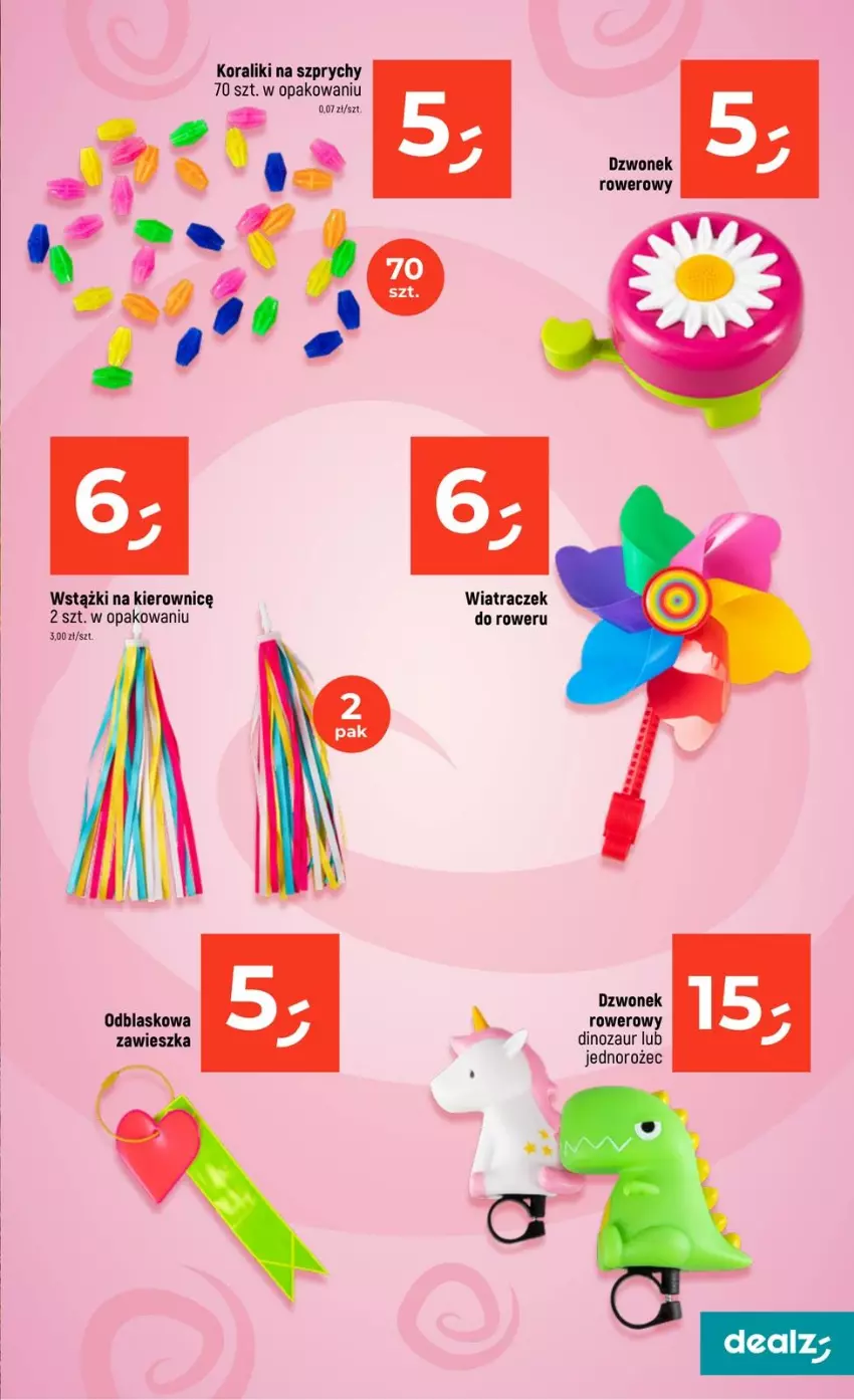 Gazetka promocyjna Dealz - NOWA GAZETKA - ważna 19.03 do 25.03.2026 - strona 35 - produkty: Dinozaur, Dzwonek, Jednorożec, Rower