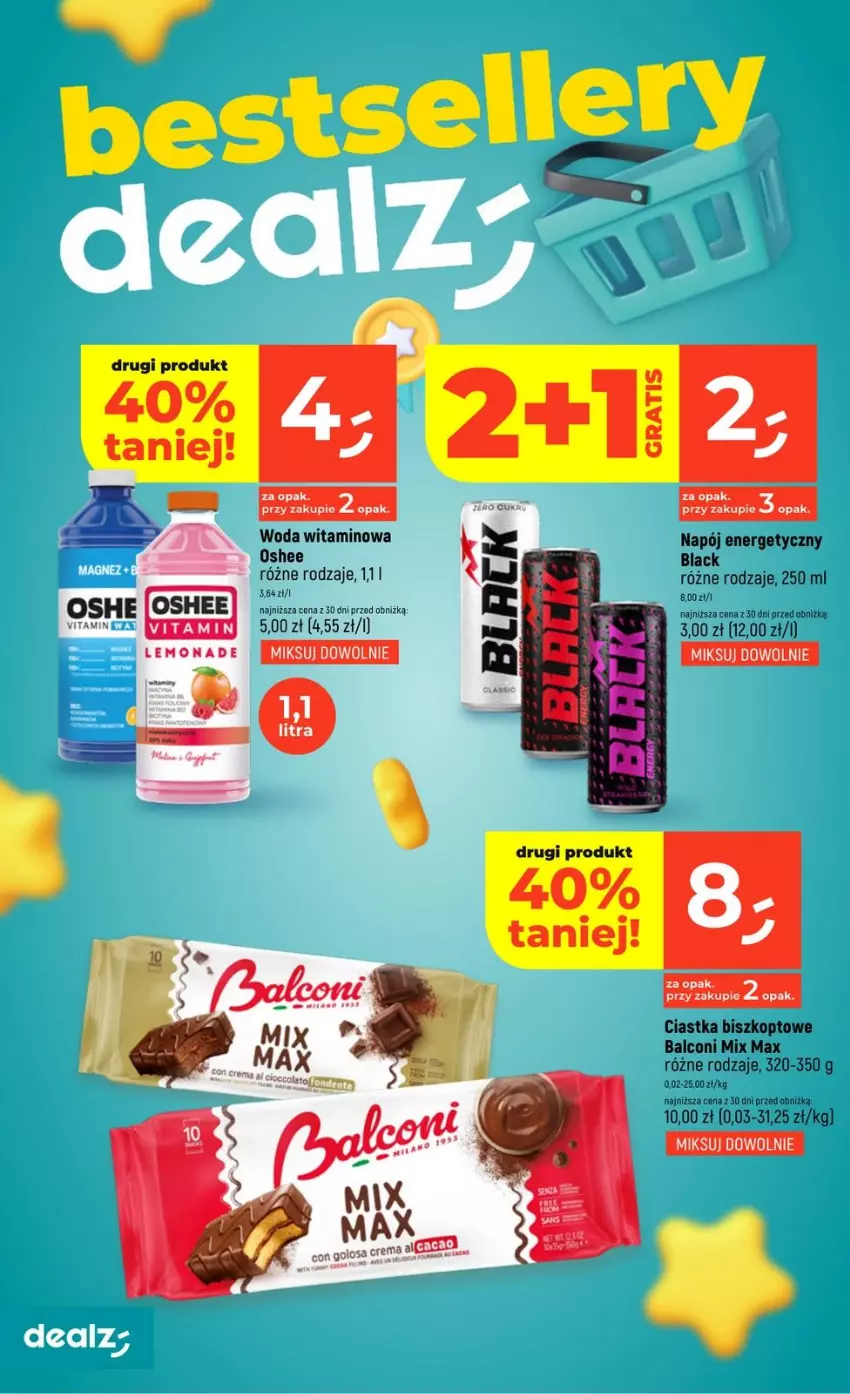 Gazetka promocyjna Dealz - NOWA GAZETKA - ważna 19.03 do 25.03.2026 - strona 36 - produkty: Alcon, Ciastka, Fa, Gra, Lack, Napój, Napój energetyczny, Oshee, Woda