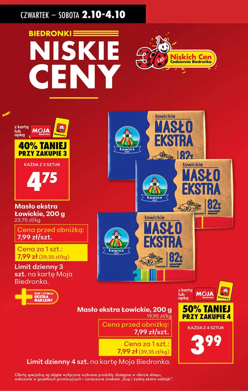 Gazetka promocyjna Biedronka - Od Czwartku - ważna 02.10 do 08.10.2025 - strona 2 - produkty: Klej, Masło