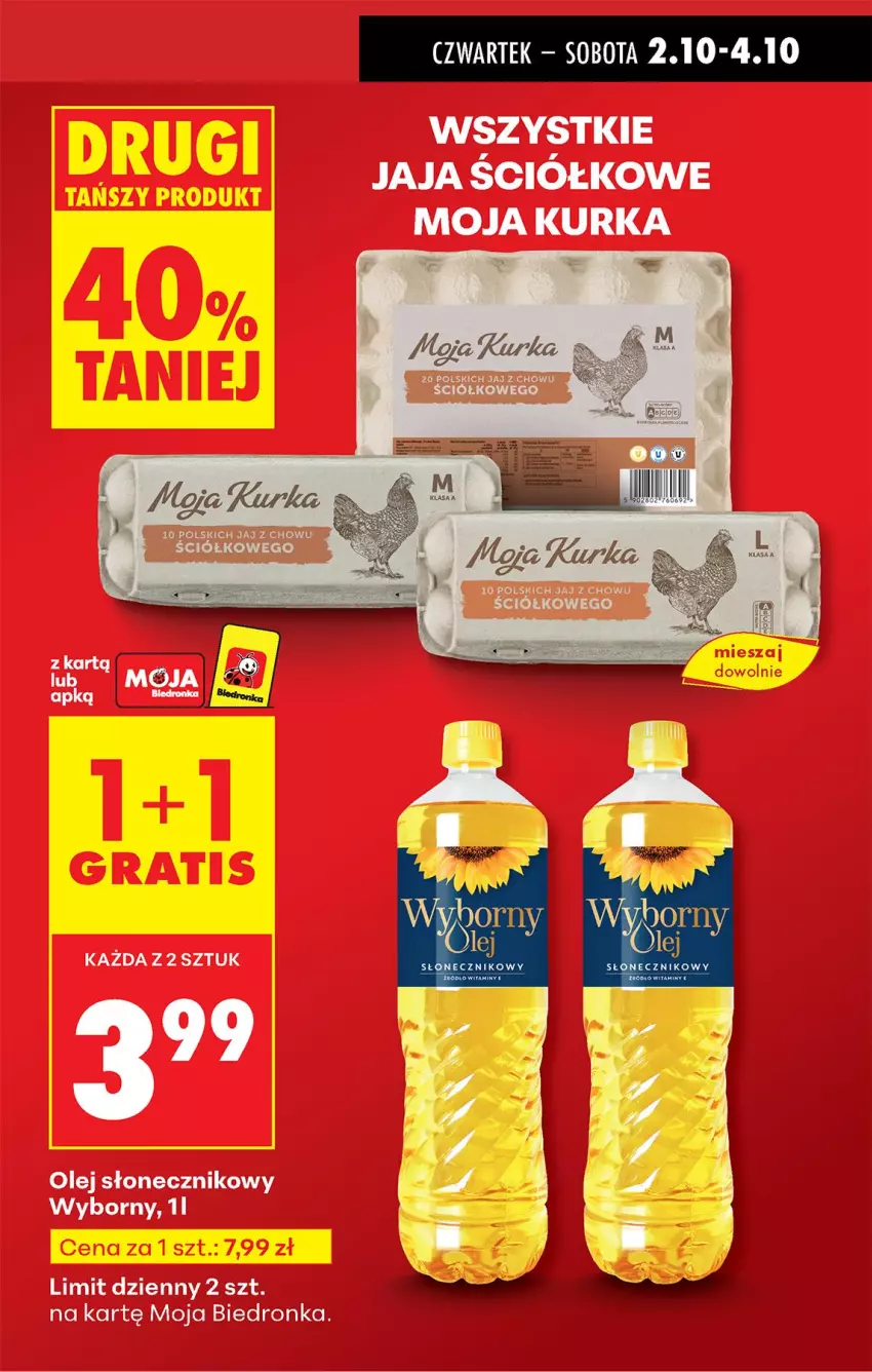 Gazetka promocyjna Biedronka - Od Czwartku - ważna 02.10 do 08.10.2025 - strona 3 - produkty: Jaja, Olej, Olej słonecznikowy