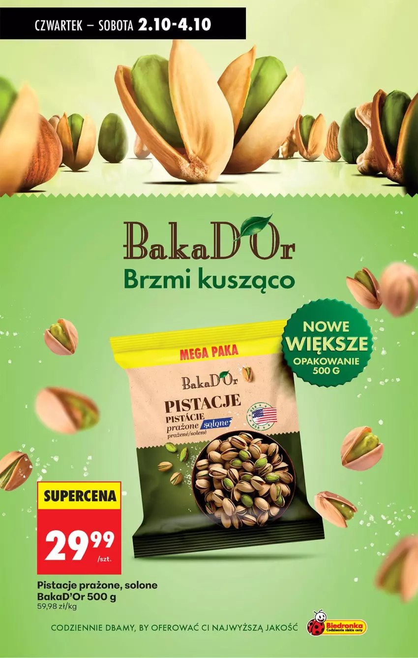 Gazetka promocyjna Biedronka - Od Czwartku - ważna 02.10 do 08.10.2025 - strona 43 - produkty: Pistacje