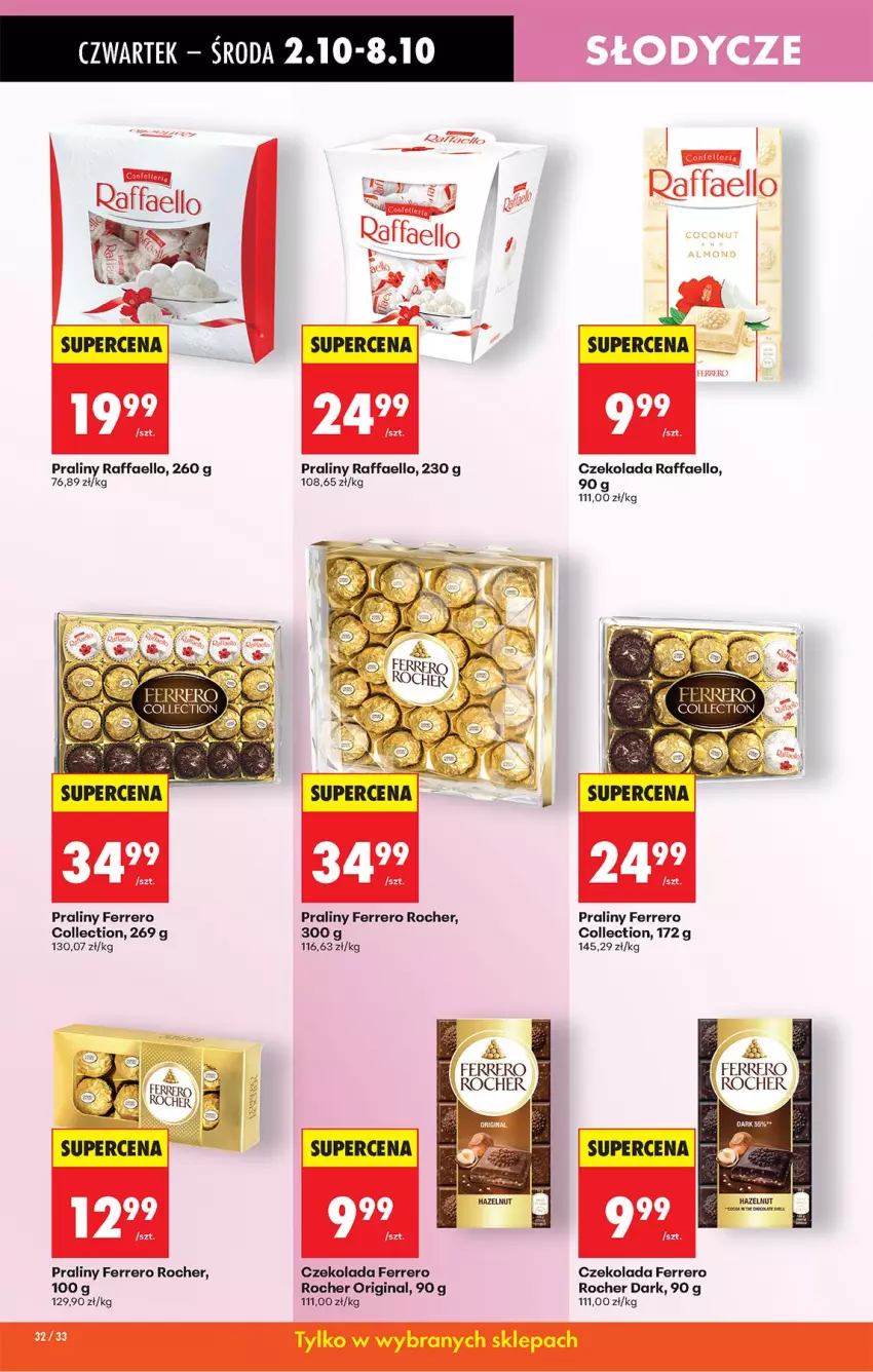 Gazetka promocyjna Biedronka - Od Czwartku - ważna 02.10 do 08.10.2025 - strona 46 - produkty: Czekolada, Fa, Ferrero, Ferrero Rocher, Gin, Praliny, Raffaello