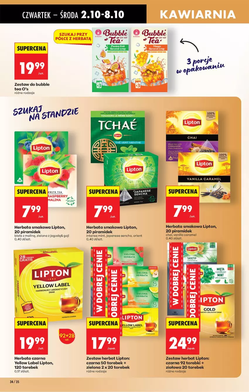 Gazetka promocyjna Biedronka - Od Czwartku - ważna 02.10 do 08.10.2025 - strona 48 - produkty: Herbata, Herbata czarna, Lipton