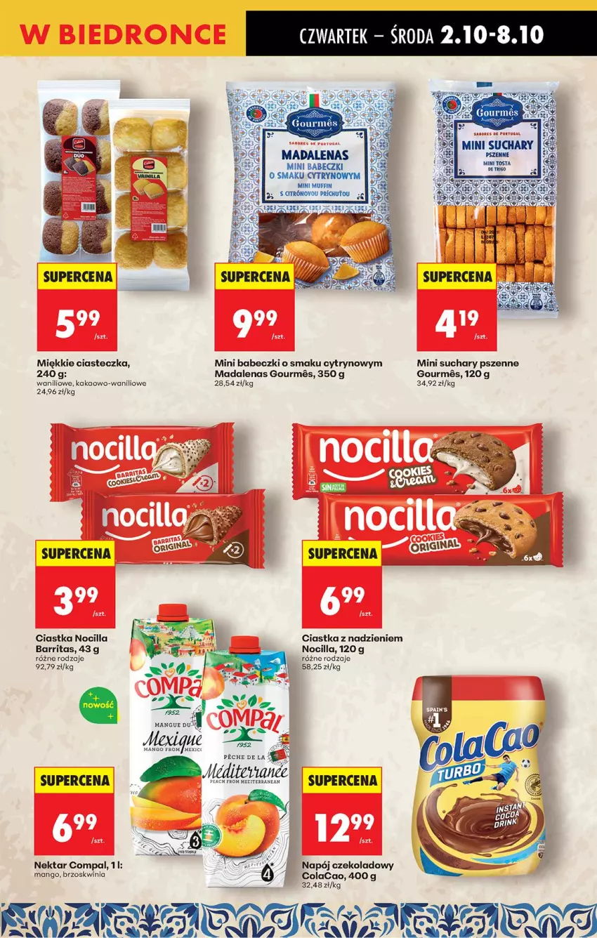 Gazetka promocyjna Biedronka - Od Czwartku - ważna 02.10 do 08.10.2025 - strona 59 - produkty: AEG, Babeczki, Ciastka, Gin, Mango, Napój, Nektar, Taca