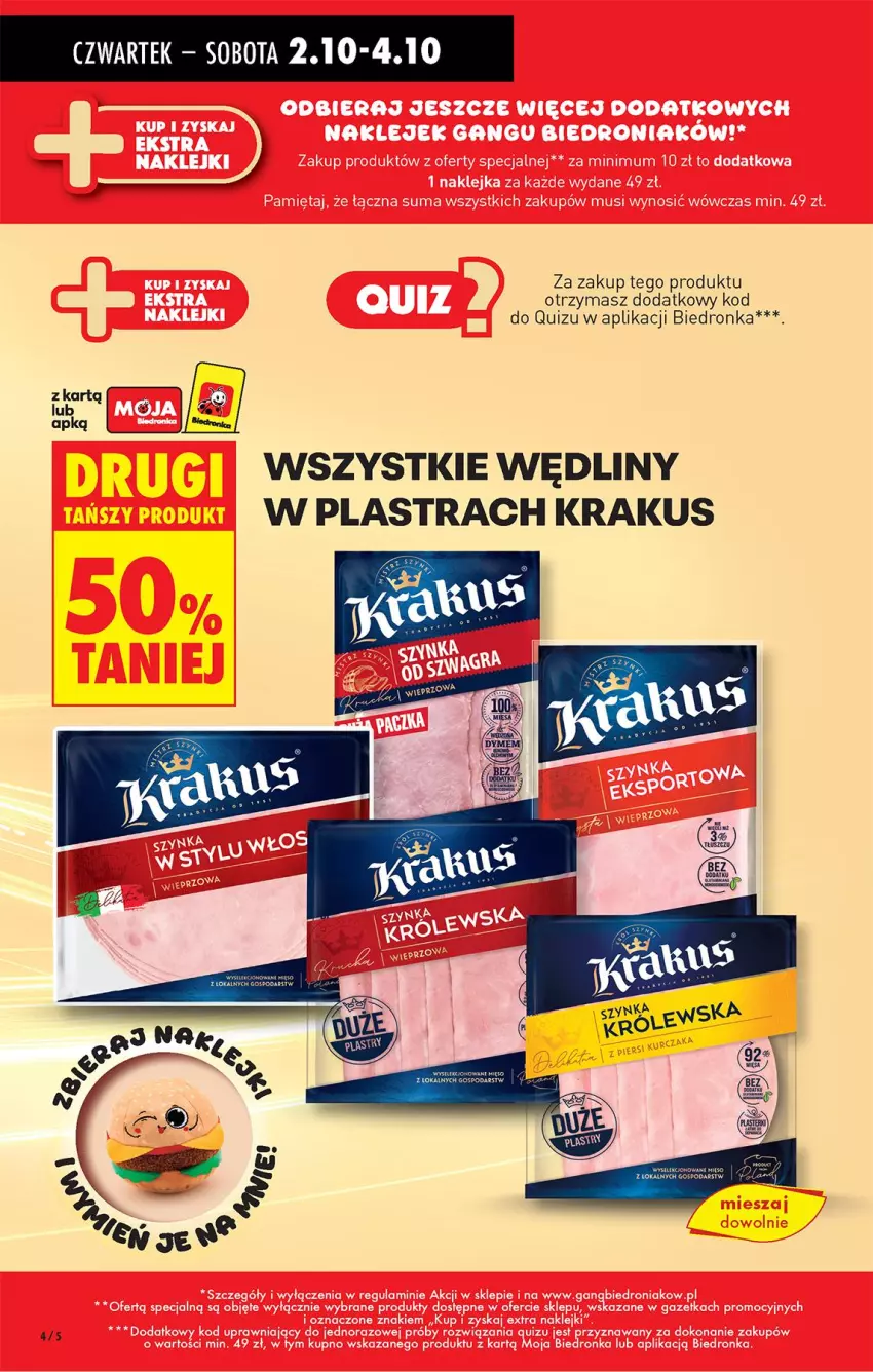 Gazetka promocyjna Biedronka - Od Czwartku - ważna 02.10 do 08.10.2025 - strona 6 - produkty: Krakus