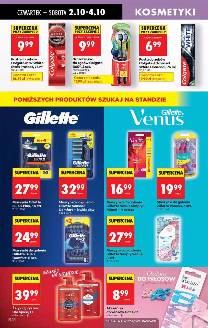 Gazetka promocyjna Biedronka - Od Czwartku - ważna 02.10 do 08.10.2025 - strona 64 - produkty: Colgate, Gillette, LG, Maszynka, Maszynka do golenia, Old Spice, Pasta do zębów, Szczoteczka, Szczoteczka do zębów, Szynka