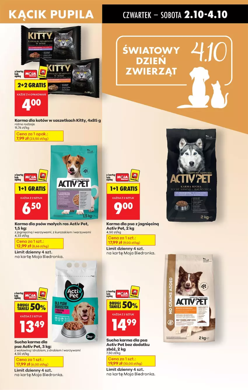 Gazetka promocyjna Biedronka - Od Czwartku - ważna 02.10 do 08.10.2025 - strona 69 - produkty: Gra, Kurczak, Sucha karma, Warzywa