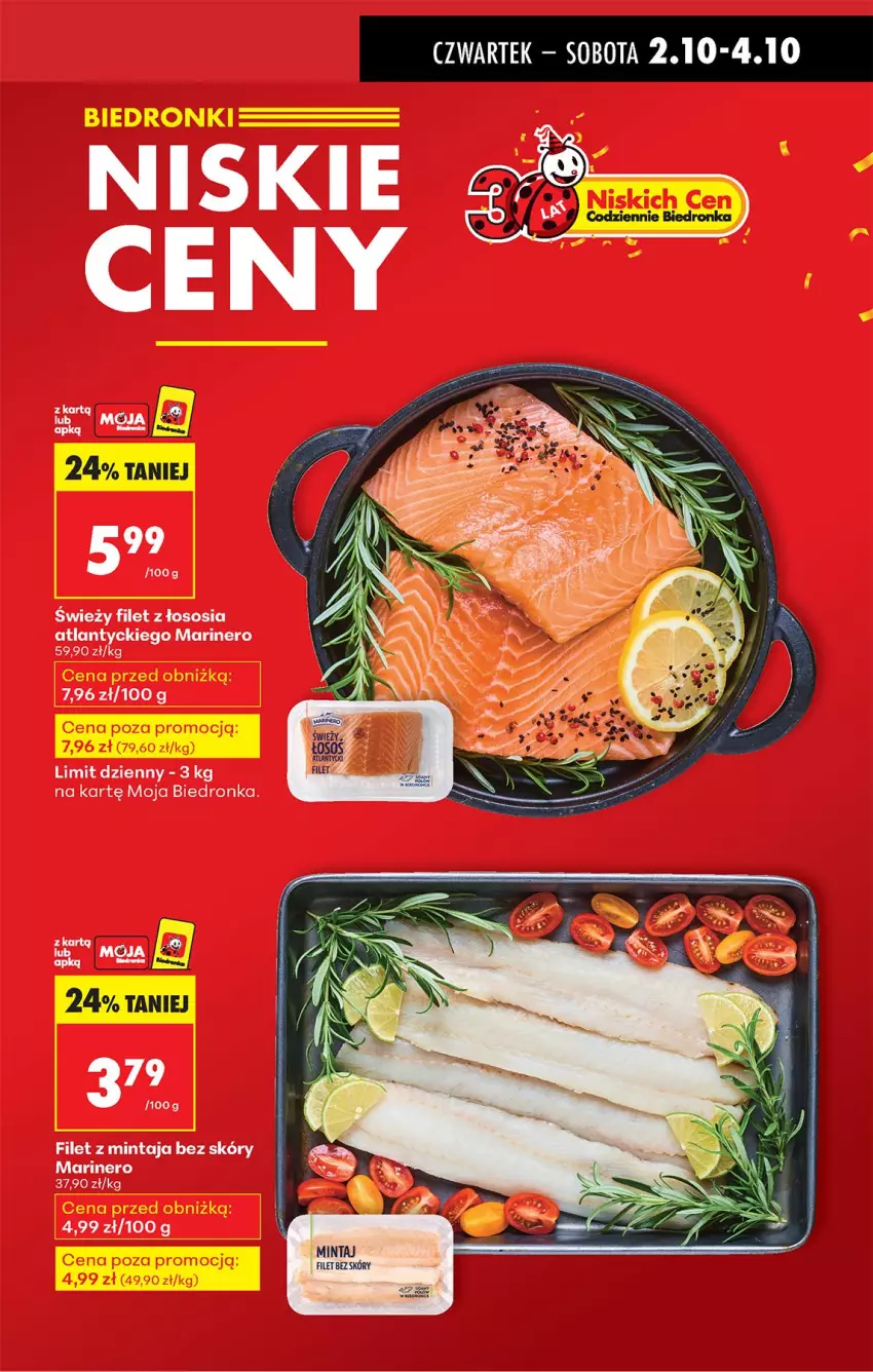 Gazetka promocyjna Biedronka - Od Czwartku - ważna 02.10 do 08.10.2025 - strona 9 - produkty: Filet z mintaja, Mintaj, Sos