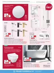 Gazetka promocyjna Komfort - Gazetka - ważna od 07.01 do 07.01.2025 - strona 39 - produkty: Bateria umywalkowa, Lustro LED, Miska wisząca, Słupek, Uchwyty, Wanna, Szafka, Zegar, Bateria, Lustro, Mięta, Miska