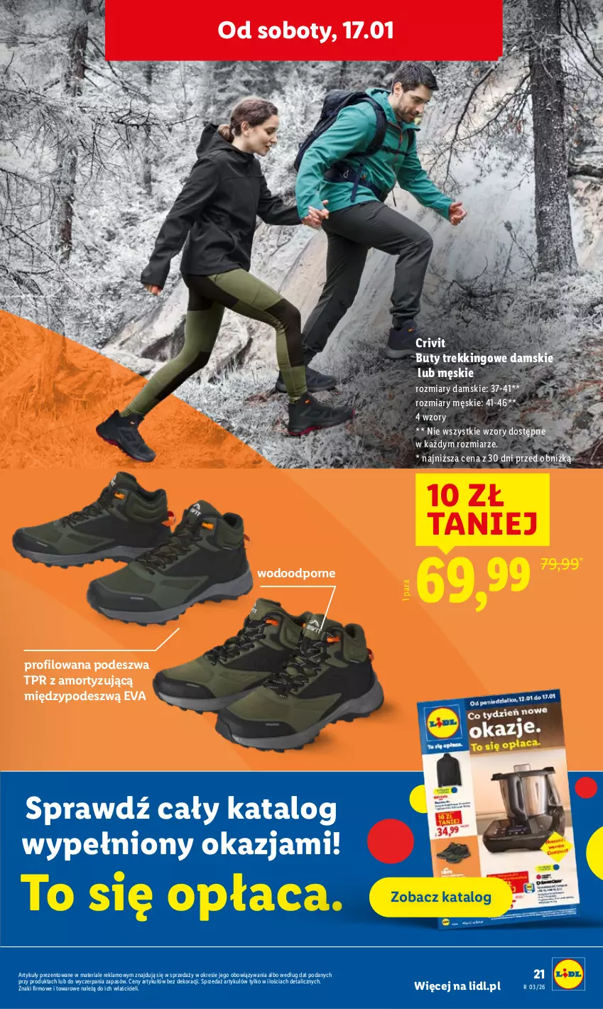 Gazetka promocyjna Lidl - GAZETKA - ważna 15.01 do 17.01.2026 - strona 21 - produkty: Buty, Por