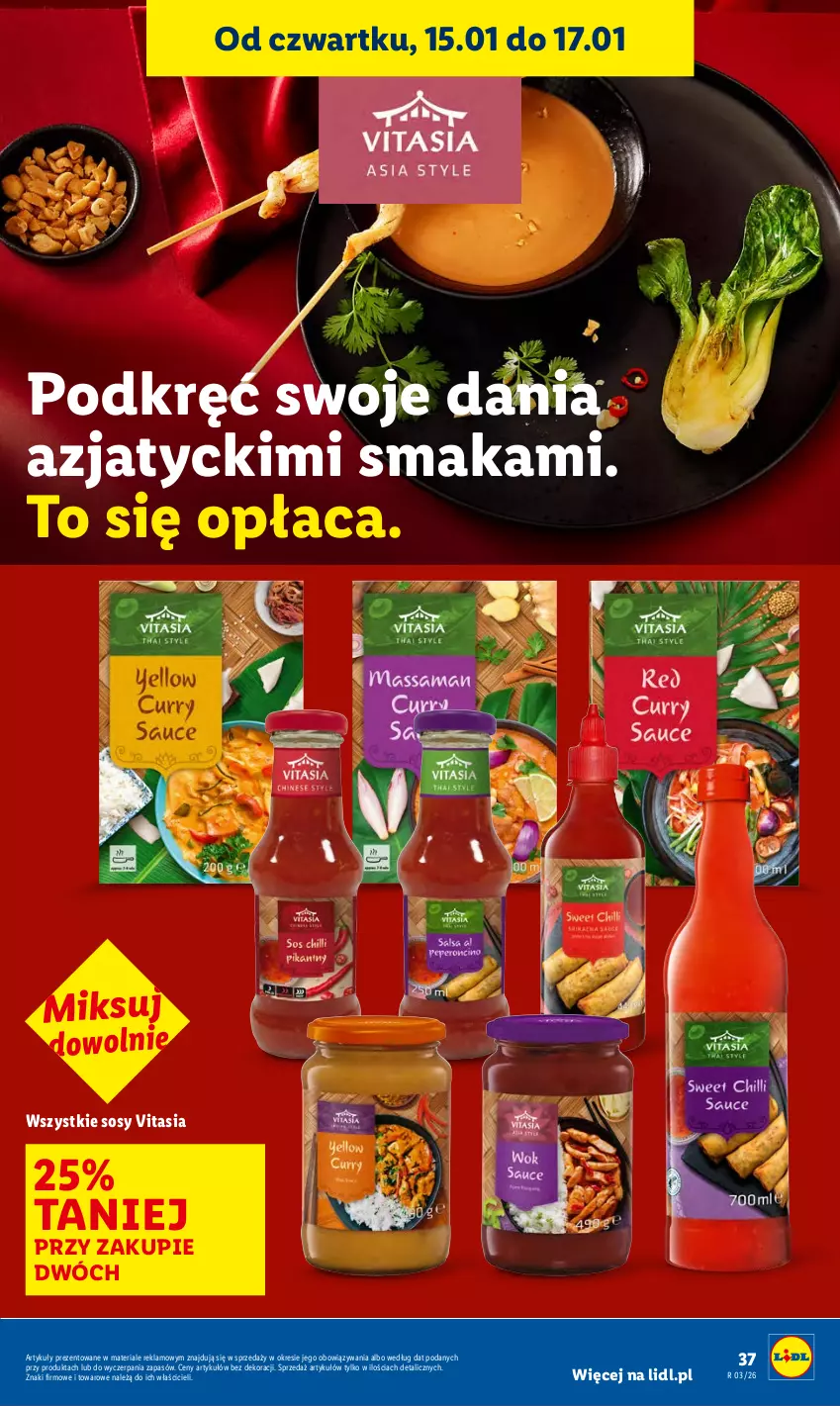 Gazetka promocyjna Lidl - GAZETKA - ważna 15.01 do 17.01.2026 - strona 37 - produkty: Sos