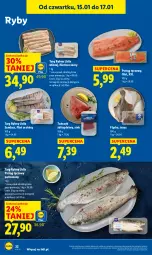 Gazetka promocyjna Lidl - GAZETKA - Gazetka - ważna od 17.01 do 17.01.2026 - strona 32 - produkty: Top, Pstrąg tęczowy, Stek, Tusz, Pstrąg, Tuńczyk, Mintaj, Sandacz