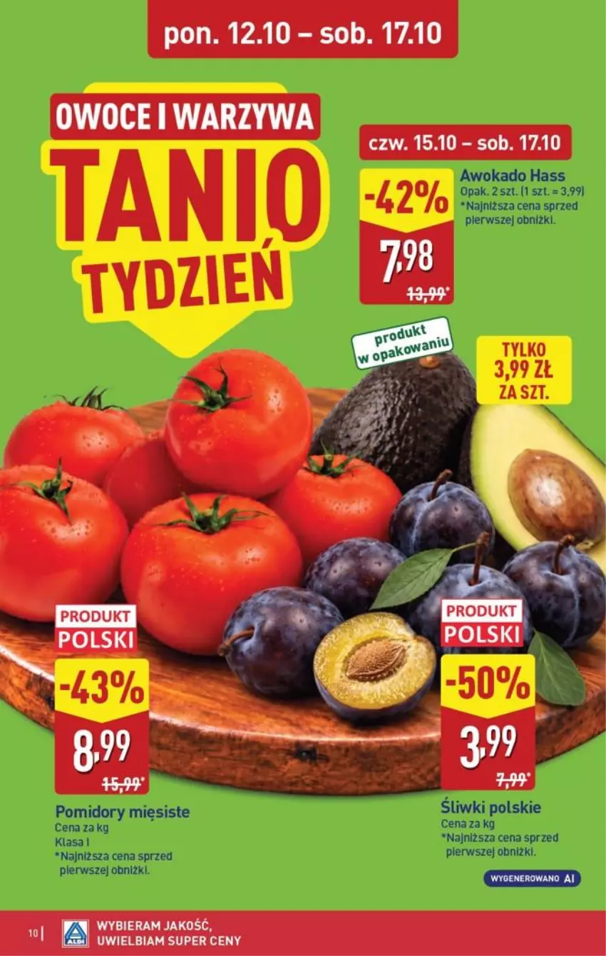 Gazetka promocyjna Aldi - Pełna oferta - ważna 12.10 do 17.10.2026 - strona 10 - produkty: Owoce, Warzywa