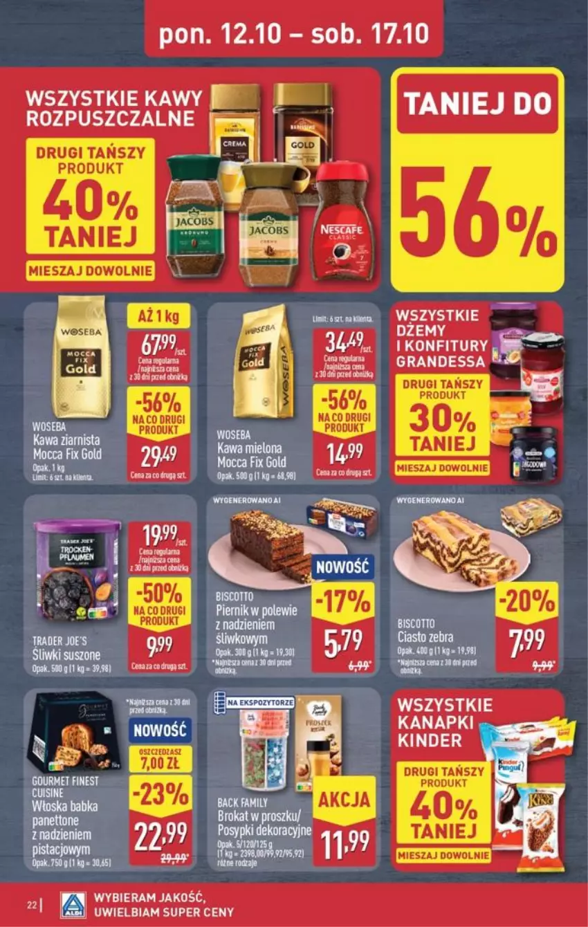 Gazetka promocyjna Aldi - Pełna oferta - ważna 12.10 do 17.10.2026 - strona 22 - produkty: Babka, Dżem, Piernik