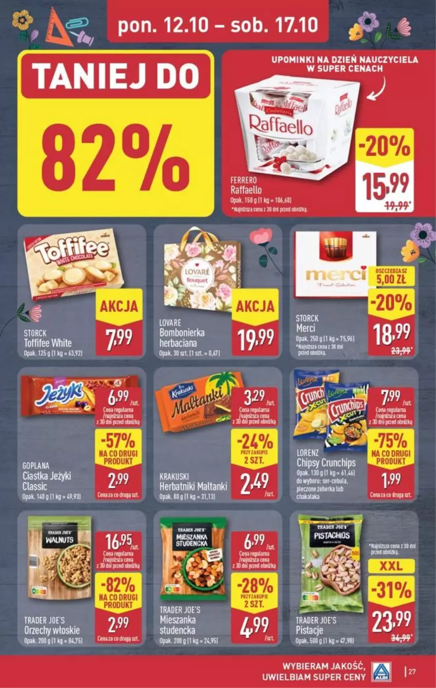 Gazetka promocyjna Aldi - Pełna oferta - ważna 12.10 do 17.10.2026 - strona 27 - produkty: Bluza, Fa, Herbatniki, HP, Krakus, Krakuski, Orzechy włoskie, Pistacje