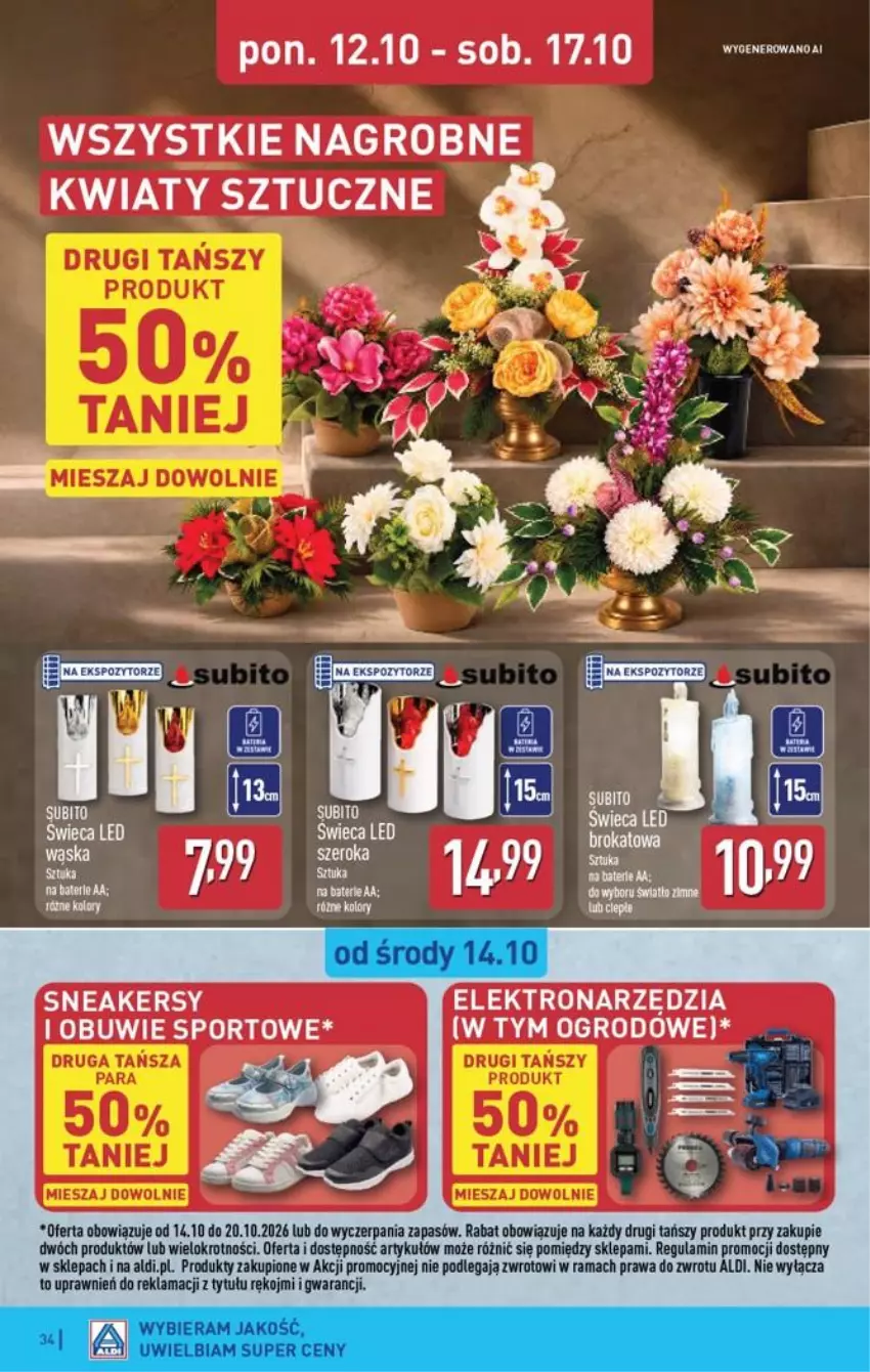 Gazetka promocyjna Aldi - Pełna oferta - ważna 12.10 do 17.10.2026 - strona 34 - produkty: LG, Lody, Obuwie, Por, Rama, Sneakersy, Sport