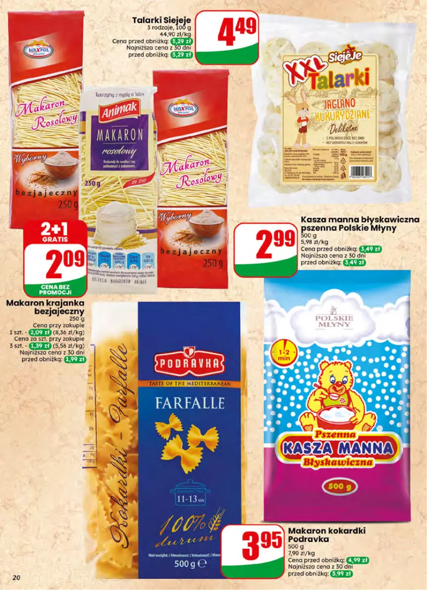 Gazetka promocyjna Dino - Gazetka 27 / 2026 - ważna 01.07 do 07.07.2026 - strona 20 - produkty: Fa, Kasza, Makaron, Podravka, Polskie Młyny