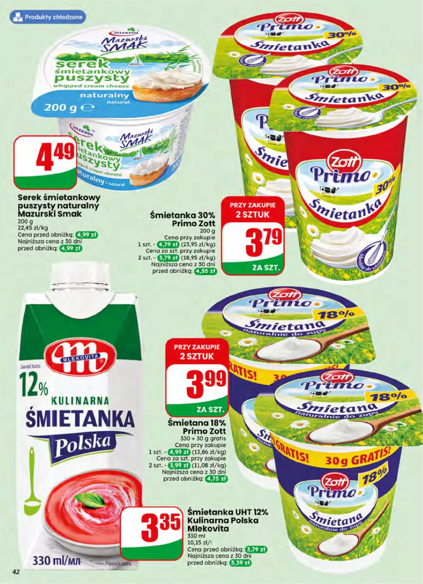 Gazetka promocyjna Dino - Gazetka 27 / 2026 - ważna 01.07 do 07.07.2026 - strona 42 - produkty: Gra, HiPP, Mleko, Mlekovita, Ser, Serek, Zott