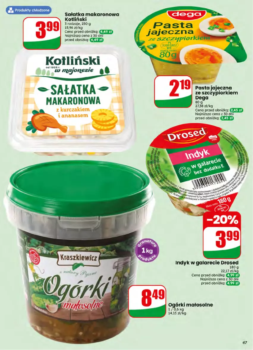 Gazetka promocyjna Dino - Gazetka 27 / 2026 - ważna 01.07 do 07.07.2026 - strona 47 - produkty: Dega, Gala, Makaron, Sałat, Sałatka