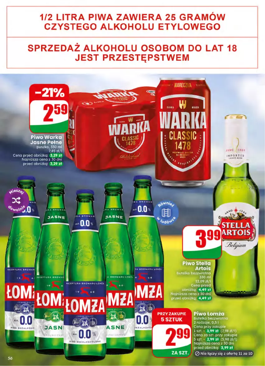 Gazetka promocyjna Dino - Gazetka 27 / 2026 - ważna 01.07 do 07.07.2026 - strona 56 - produkty: LG, Piwo, Por