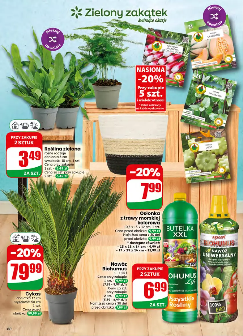 Gazetka promocyjna Dino - Gazetka 27 / 2026 - ważna 01.07 do 07.07.2026 - strona 60 - produkty: Biohumus, Fa, Mus, Nawóz, Osłonka, Sok