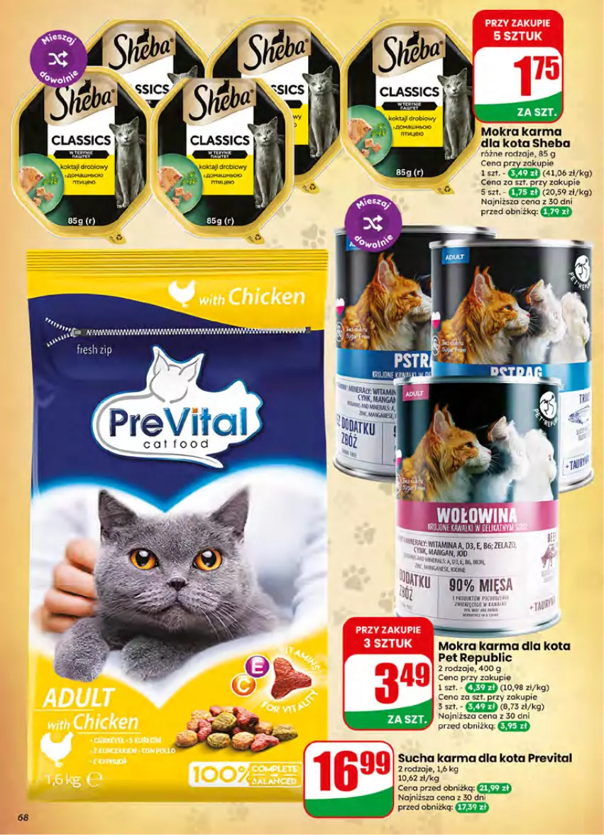 Gazetka promocyjna Dino - Gazetka 27 / 2026 - ważna 01.07 do 07.07.2026 - strona 68 - produkty: Mokra karma, Sheba, Sucha karma