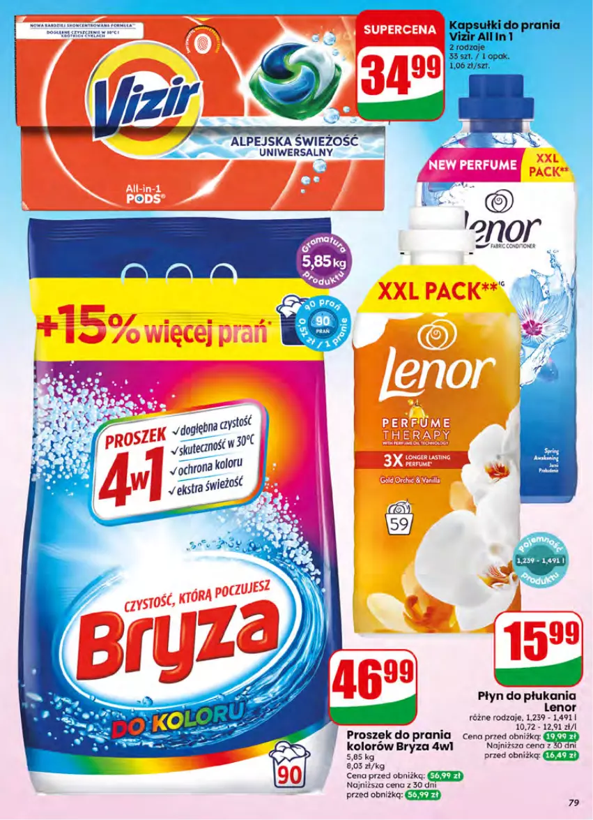 Gazetka promocyjna Dino - Gazetka 27 / 2026 - ważna 01.07 do 07.07.2026 - strona 79 - produkty: Bryza, Lenor, Płyn do płukania, Proszek do prania