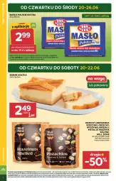 Gazetka promocyjna Stokrotka - Market - Gazetka - ważna od 26.06 do 26.06.2024 - strona 2 - produkty: Pistacje, Warzywa, Ser, Migdały, Rodzynki, Owoce, Masło, Mięso