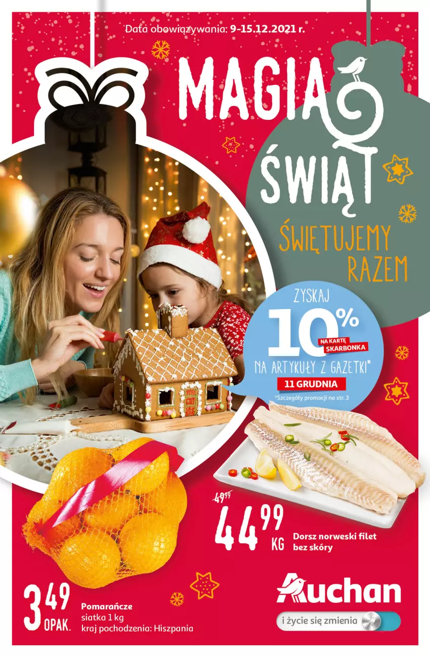 Gazetka promocyjna Auchan - Magia Świąt Hipermarkety - ważna 09.12 do 15.12.2021 - strona 1