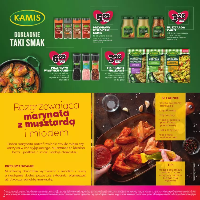 Gazetka promocyjna Stokrotka - Katalog Walentynki! - ważna 05.02 do 18.02.2026 - strona 10 - produkty: Cytryny, Imbir, Kamis, Mięso, Mus, Musztarda, Owoce, Pieprz, Przyprawy, Sok, Sól, Warzywa