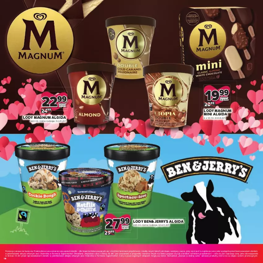 Gazetka promocyjna Stokrotka - Katalog Walentynki! - ważna 05.02 do 18.02.2026 - strona 18 - produkty: Algida, LG, Lody, Mięso, Owoce, Warzywa