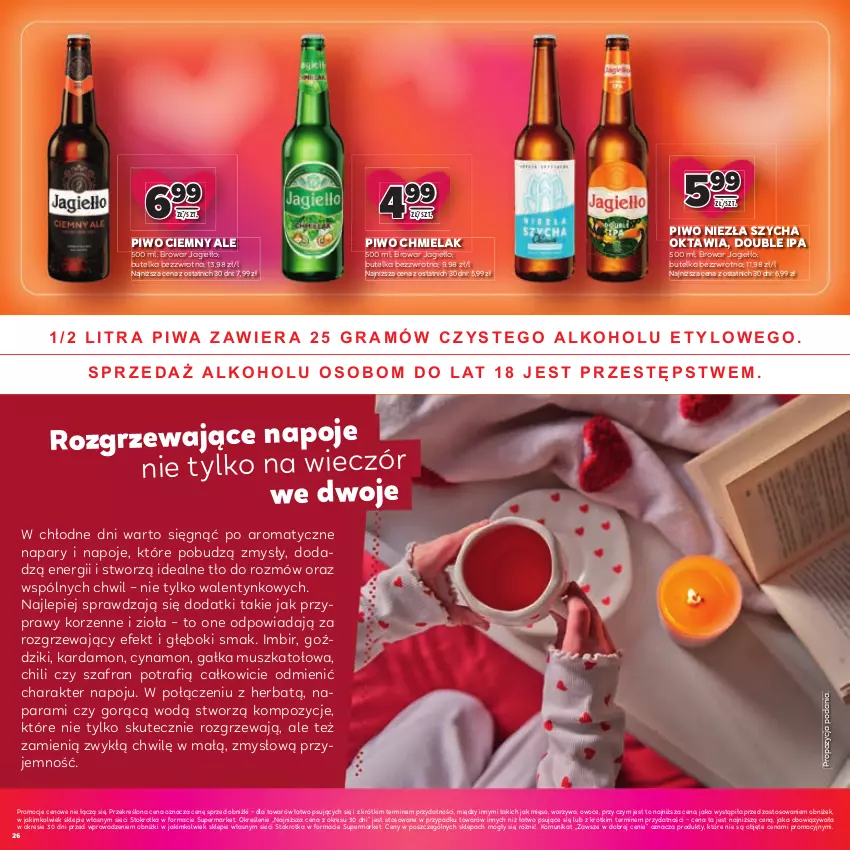 Gazetka promocyjna Stokrotka - Katalog Walentynki! - ważna 05.02 do 18.02.2026 - strona 26 - produkty: Gałka, Imbir, Mięso, Mus, Napoje, Owoce, Piwo, Przyprawy, Szafran, Warzywa