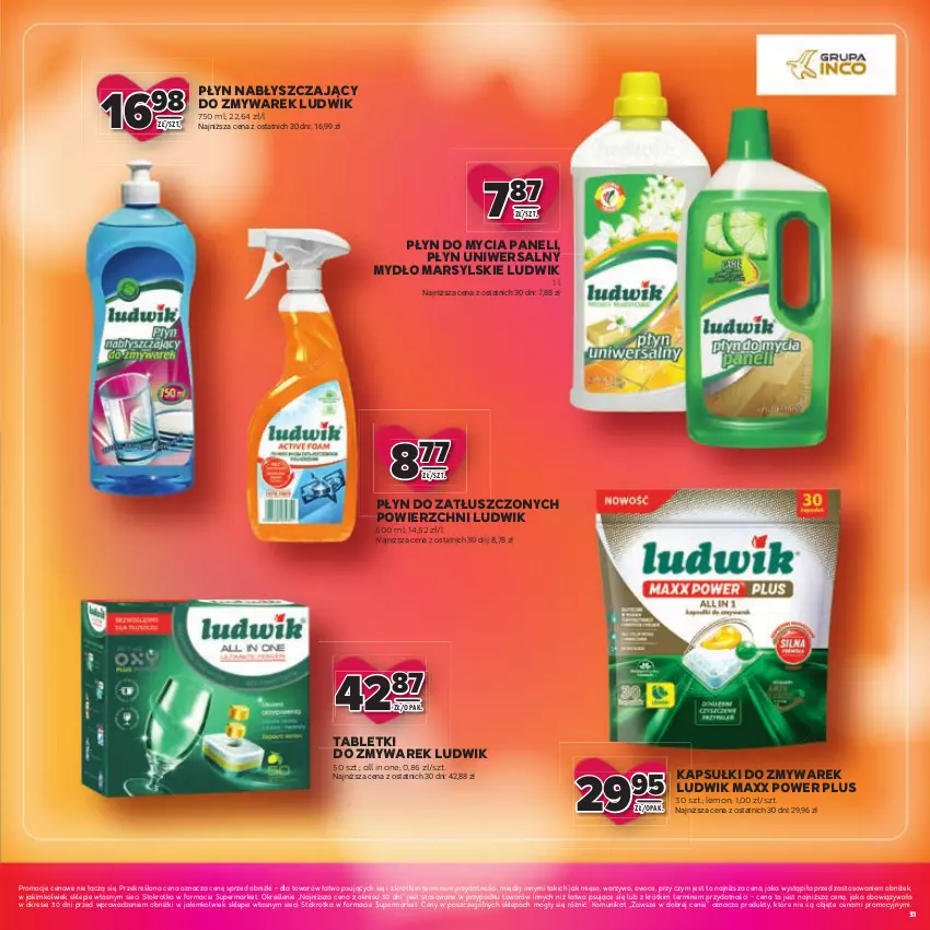 Gazetka promocyjna Stokrotka - Katalog Walentynki! - ważna 05.02 do 18.02.2026 - strona 31 - produkty: Ludwik, Mars, Mięso, Mydło, Owoce, Płyn do mycia, Płyn do mycia paneli, Płyn nabłyszczający, Tablet, Warzywa