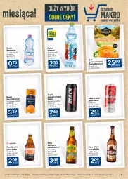 Gazetka promocyjna Makro - Najlepsze oferty - oferta z alkoholem - Gazetka - ważna od 29.05 do 29.05.2023 - strona 9 - produkty: Piwo, Sok, Primavera, Warka, Lack, Prima, Kubuś Waterrr, Kubuś, Woda, Napój