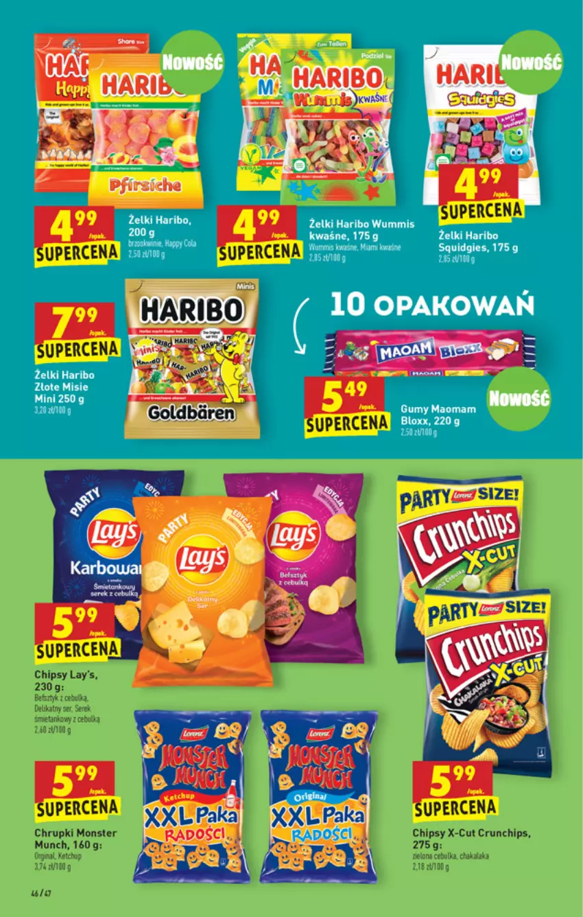 Gazetka promocyjna Biedronka - W tym tygodniu - ważna 22.04 do 28.04.2021 - strona 46 - produkty: Chipsy, Chrupki, Crunchips, Fa, Monster Munch