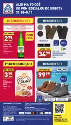Gazetka promocyjna Aldi - Zaplanuj zakupy wcześniej - Gazetka - ważna od 05.11 do 05.11.2022 - strona 15 - produkty: Piwa, Piwo, Por, Gra, Buty, O nas, Mąka, Basia, Biuro, Mąka tortowa
