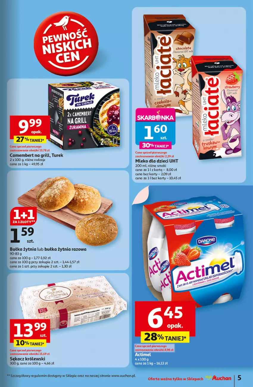 Gazetka promocyjna Auchan - Dobra Zabawa to Poważna Sprawa Moje - ważna 29.05 do 04.06.2025 - strona 7 - produkty: Bułka, Camembert, Dell, Dzieci, Fa, Grill, Królewski, Mleko, Mleko dla dzieci, Sękacz