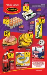 Gazetka promocyjna Arhelan - Gazetka - ważna od 10.11 do 10.11.2024 - strona 1 - produkty: Piwa, Piwo, Piec, Gin, Papier, Tera, Carlsberg, Rolki, Foxy, Harnaś, Mleko